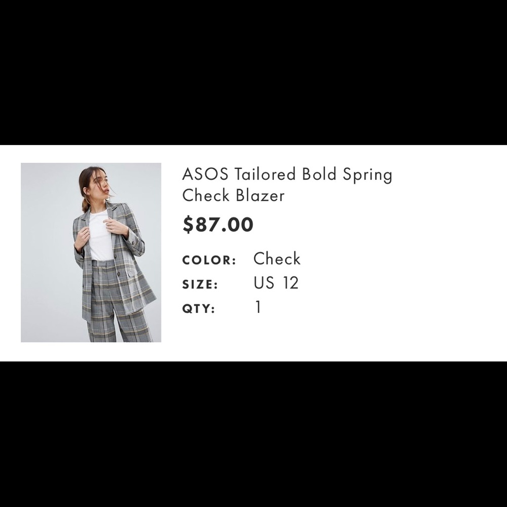 Check blazer - Picture 2 of 3